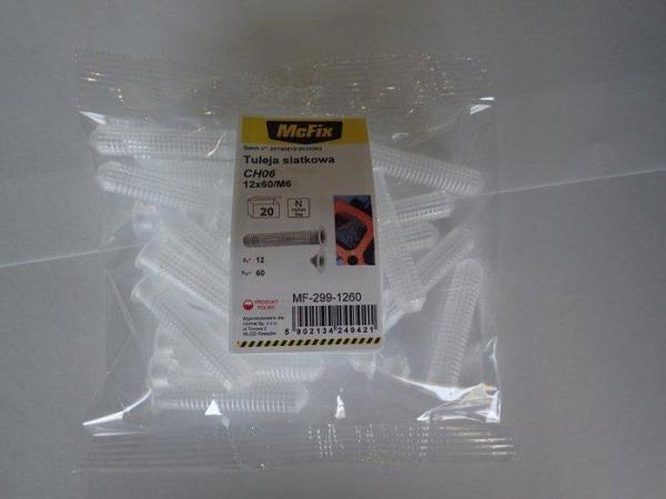 Mcfix Tuleja Siatkowa Plastikowa Do Zywic 12x60mm 20),