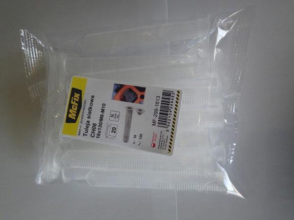 Mcfik Tuleja Siatkowa Plastikowa Do Zywic 16x130mm 20szt