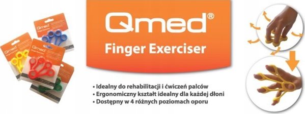 MDH Qmed Finger Exerciser - produkt do rehabilitacji zielony