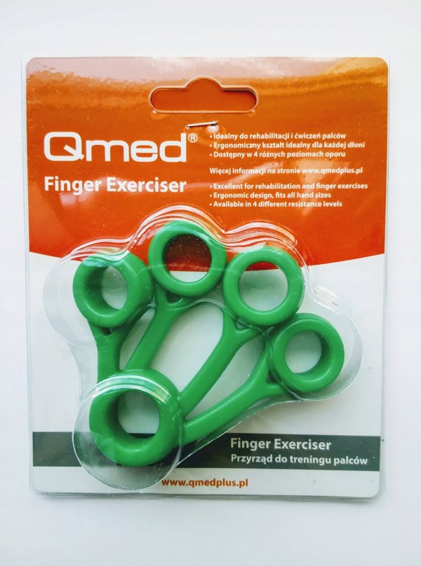 MDH Qmed Finger Exerciser - produkt do rehabilitacji zielony