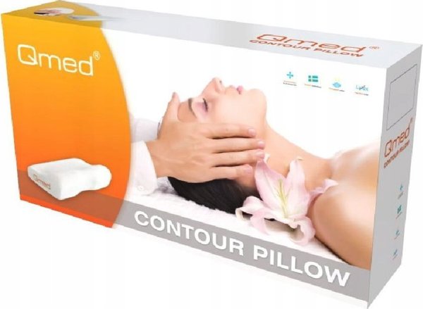 MDH Contour Pillow Ορθopedικό Μαξιλάρι Ύπνου Memory Foam Μέγεθος S Λευκό