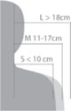 MDH Contour Pillow Ορθopedικό Μαξιλάρι Ύπνου Memory Foam Μέγεθος S Λευκό