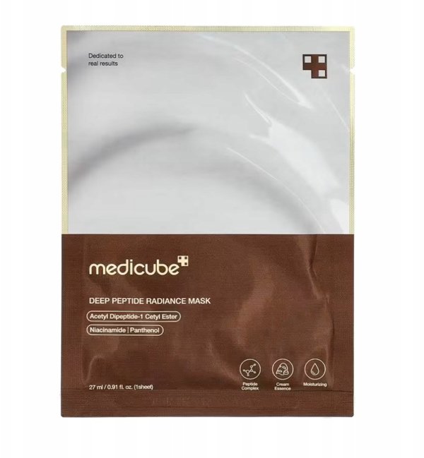 Medicube Medicube, Deep Peptide Mask, Enhances elasticity, Sheet Mask, For Face, 27 ml Unisex