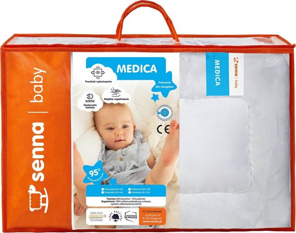 Senna Child Παιδικό Σετ Κούνιας Medica, Λευκό, 100x135 + 40x60 εκ.