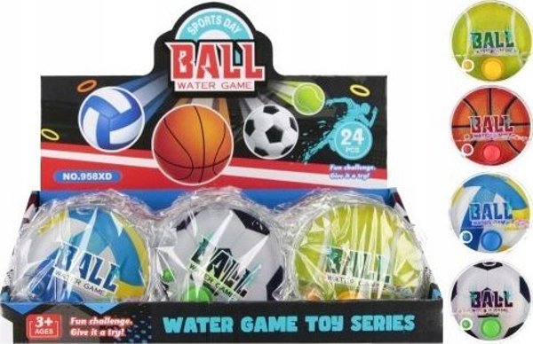 Mega Creative WATER BALL GAME 10CM MIX3 MC DISP 24/144/288