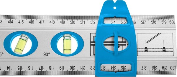 Mega Χάρακας Αλουμινίου 60 cm Καθολικός Mega - Επαγγελματικός Χάρακας Σχεδίου
