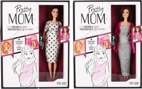 Mega Creative Κούκλα Εγκυμοσύνης Beautiful Mom, 29cm, Σετ με Αξεσουάρ