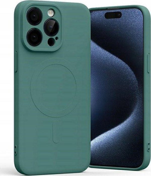 Mercury Mercury MagSafe Ημι-Σιλικόνη iPhone 15 Pro Max 6,7" zielony /green