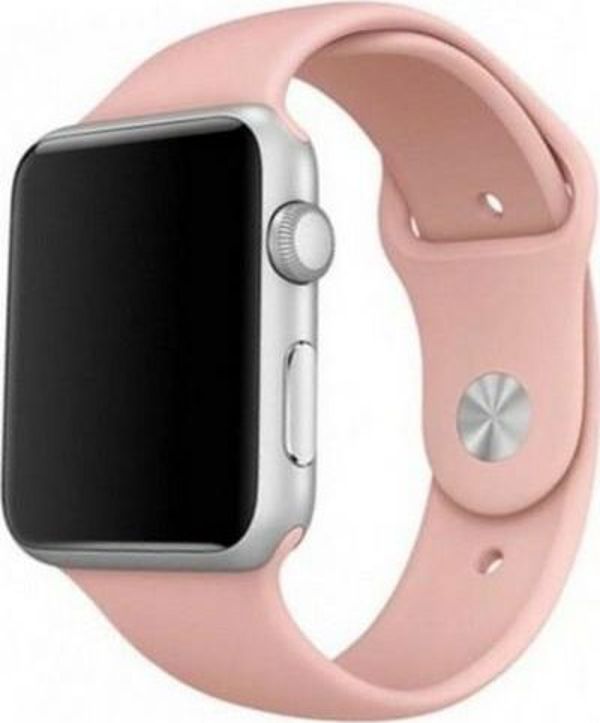 Mercury Λουράκι Σιλικόνης για Apple Watch 44mm, Ροζ, Υψηλής Αντοχής