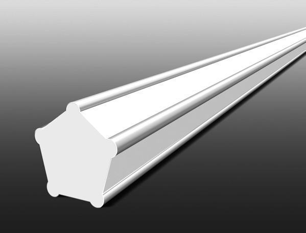 Μεσινέζα πενταγωνη πορτοκαλί 2,4mm x 48m