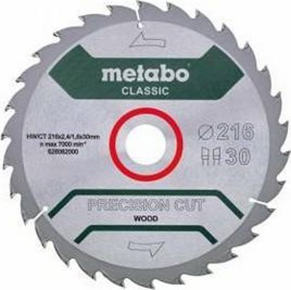 Metabo Τροχός Δίσκου Πριονιού HW/CT 216x30x30Z