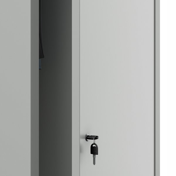 Metalowa szafa gospodarcza AGNES, 500 x 1850 x 500 mm, szara