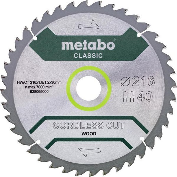 Metabo METABO CIRCULAR SAW HW/CT 216x30x40 z