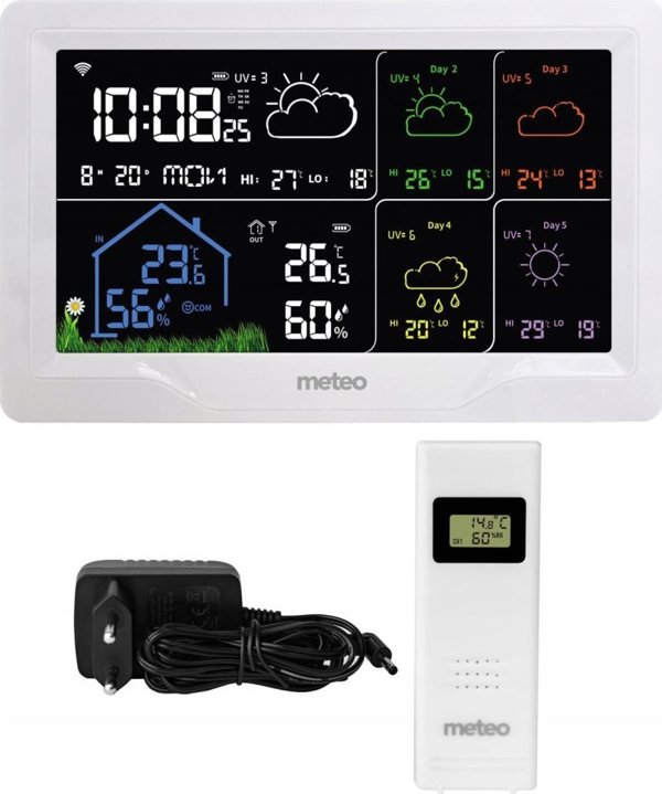 Meteo Μετεωρολογικός Σταθμός WIFI με Πρόγνωση Καιρού