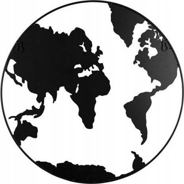 Masterkidz Μεταλλικός Πίνακας Σημειώσεων World, Σε Σχήμα Γης, Ø 50 cm