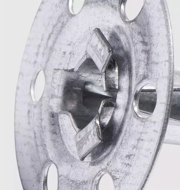 Metalowy lacznik do mocowania termoizolacji 8x170mm