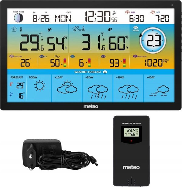 Meteo Stacja pogodowa WIFI pomiar jakosci powietrza