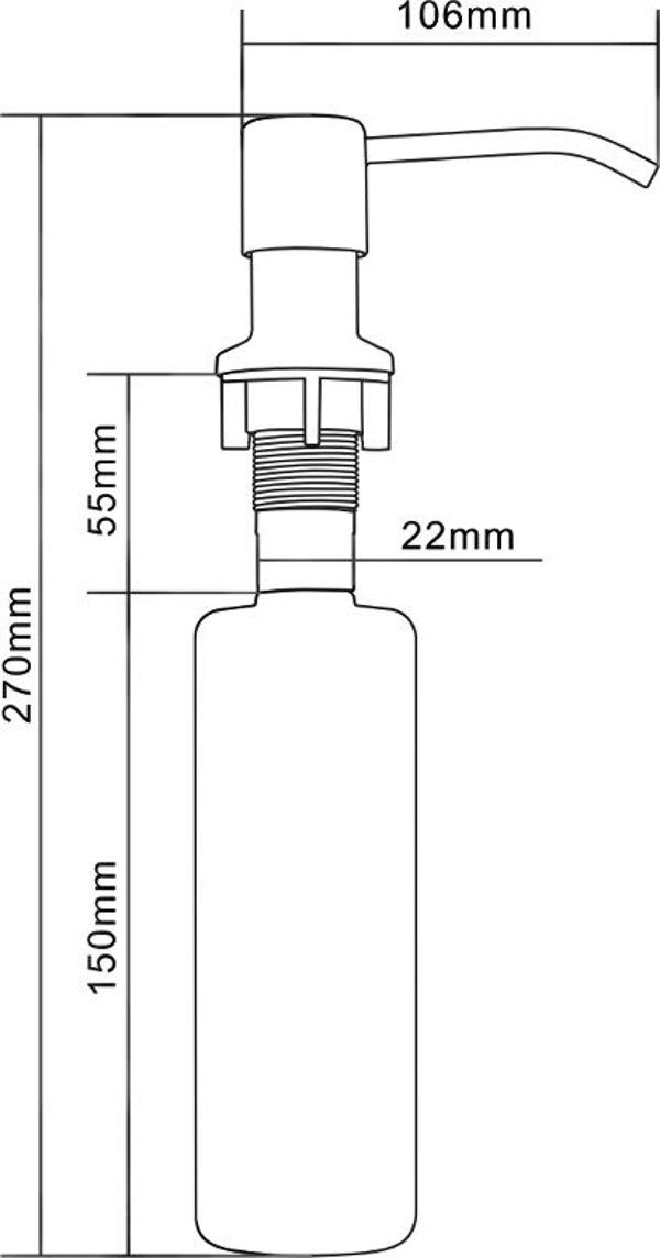 Διανομέας υγρού για νεροχύτη Mexen, inox - 6601320-99