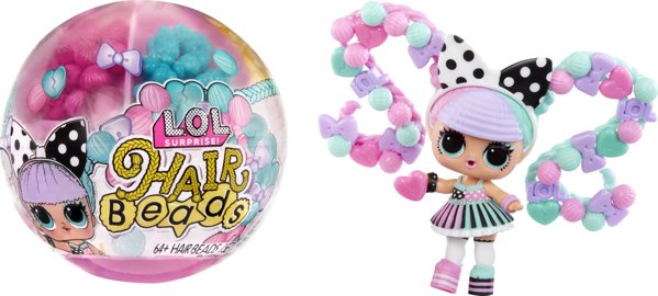 MGA L.O.L. doll Hair Beads Tots 5cm