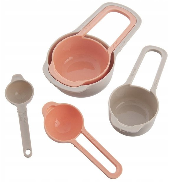 Excellent Houseware Μεζούρες Κουζίνας 5 Τεμαχίων Σετ Δοσομετρητές