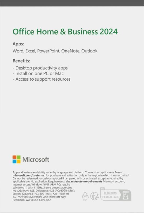 Microsoft Office Home & Business 2024 IT (EP2-06669)