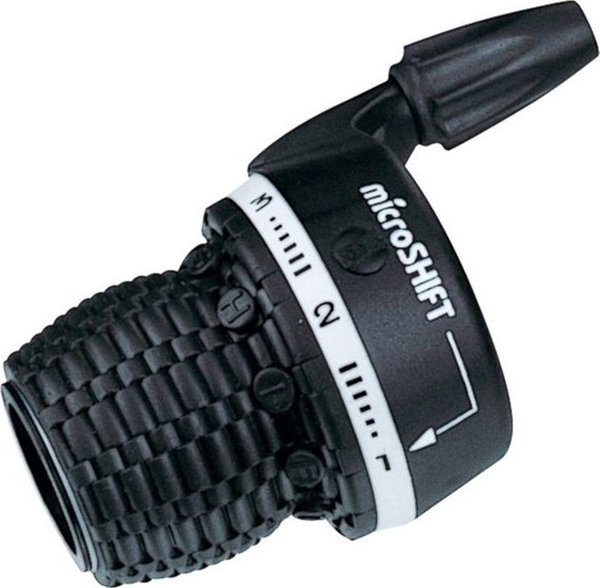 Microshift Μανέτα Ταχυτήτων MTB, Αριστερή, 3-θέσεων, Twist Shifter με Δείκτη, Συμβατή με Shimano