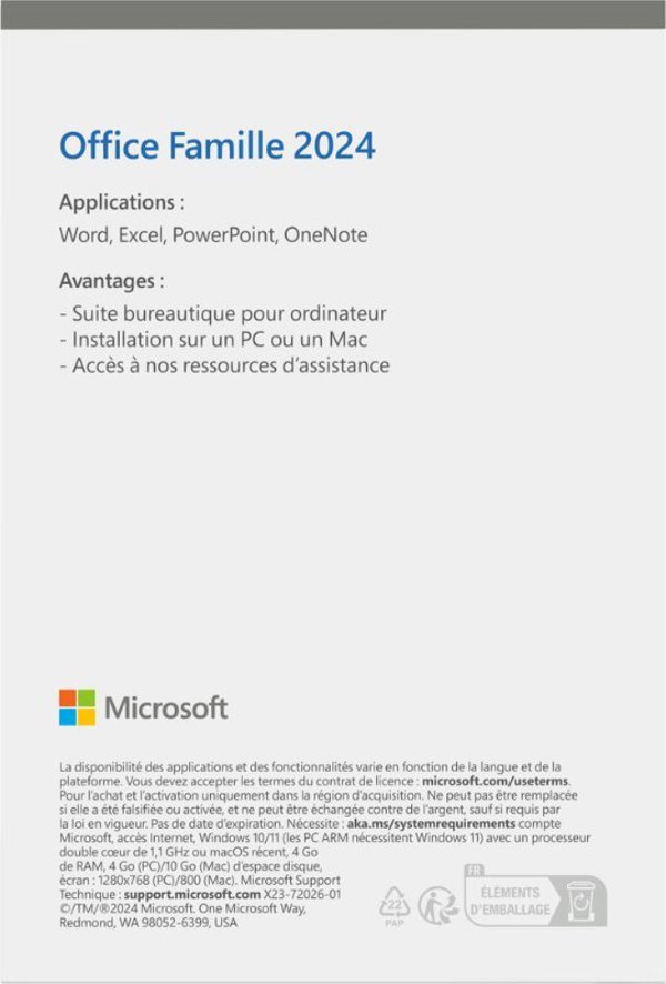 Microsoft Office Home 2024 FR (EP2-06842)