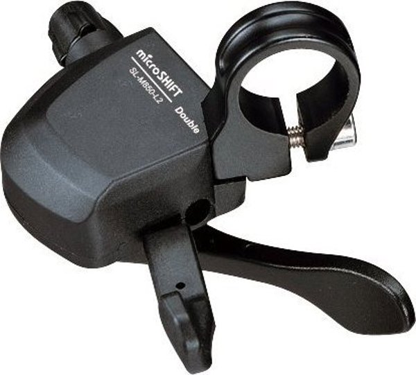 Microshift XLE Μανέτα Ταχυτήτων Αριστερή 2 Ταχυτήτων, Xpress Trigger, Συμβατή με Shimano
