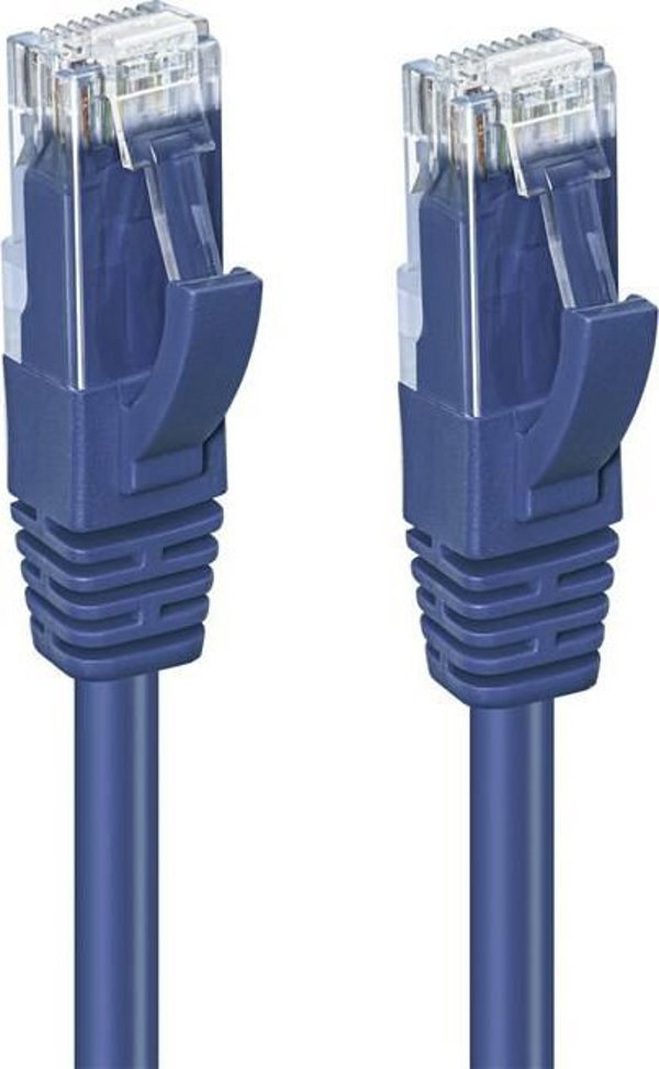 Καλώδιο Δικτύου MicroConnect Cat6a U/UTP, 0.3m, Μπλε