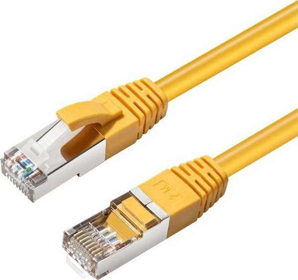 MicroConnect Καλώδιο Δικτύου Cat6a S/FTP RJ-45, 2m, Κίτρινο, LSZH