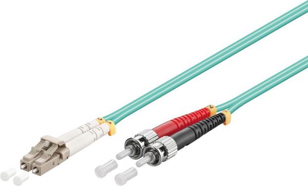 MicroConnect Patchcord swiatlowodowy LC/UPC - ST/UPC, 50/125, OM3, 0.5m (FIB4120005)
