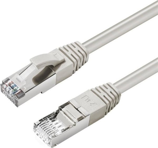 MicroConnect Καλώδιο Δικτύου Cat6a S/FTP RJ-45, 2m, Γκρι, LSZH