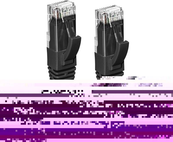 Καλώδιο Δικτύου MicroConnect Cat6a U/UTP, 0.15m, Μαύρο