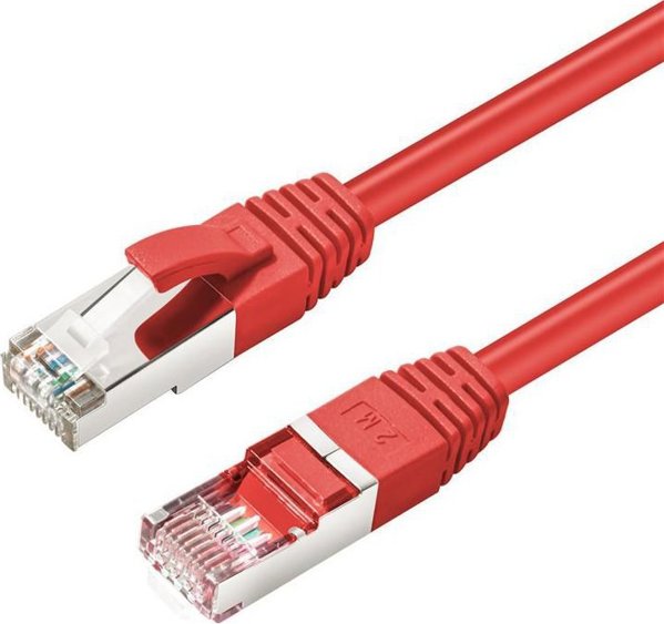 MicroConnect Καλώδιο Δικτύου Cat6a S/FTP 1.5m, RJ-45, LSZH, Κόκκινο