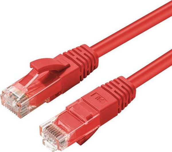 Καλώδιο Δικτύου MicroConnect Cat6a U/UTP 0.3m Κόκκινο, MC-UTP6A003R