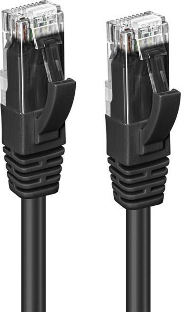 Καλώδιο Δικτύου MicroConnect Cat6a U/UTP, 0.3m, Μαύρο