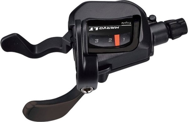 Microshift Marvo Μανέτα Ταχυτήτων, Αριστερή, 3 Ταχυτήτων, Xpress Trigger με Οπτικό Δείκτη, Συμβατή με Shimano
