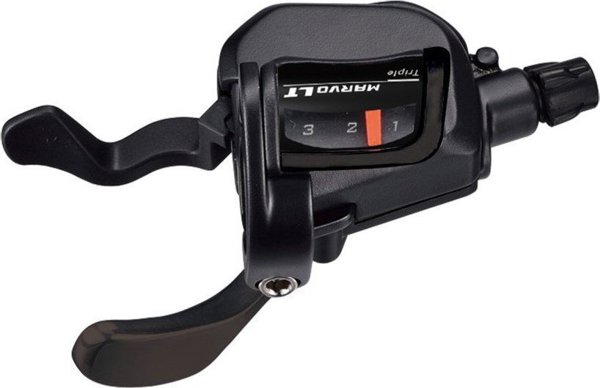 Microshift Marvo Μανέτα Ταχυτήτων, Αριστερή, 3 Ταχυτήτων, Xpress Trigger με Οπτικό Δείκτη, Συμβατή με Shimano