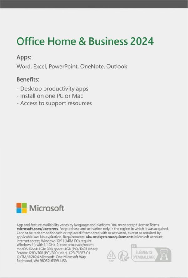 Microsoft Office Home & Business 2024 FR (EP2-06658)