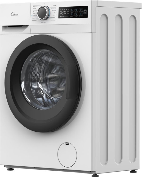 Midea Washing Machine | MF110W70B/W-HR | Energy efficiency class A | Front loading | Washing capacity 7 kg | 1200 RPM | Depth 40 cm | Width 60 cm | Display | LED | Steam function | White