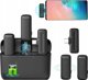 Ulanzi J12 Ασύρματο Μικρόφωνο Lavalier για Smartphone, 2x Μικρόφωνα & Δέκτης USB-C, Plug & Play, Μαύρο