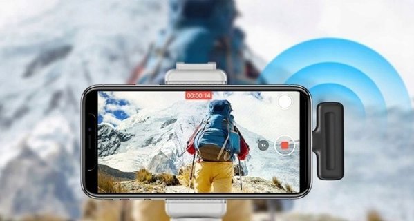 Ulanzi J12 Ασύρματο Μικρόφωνο Lavalier για Smartphone, 2x Μικρόφωνα & Δέκτης USB-C, Plug & Play, Μαύρο