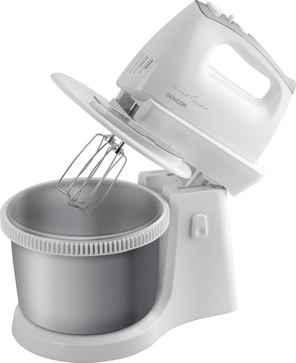 Sencor SHM 6206SS Μίξερ Χειρός με Περιστρεφόμενο Μπολ, 5 Ταχύτητες & Turbo, 300W