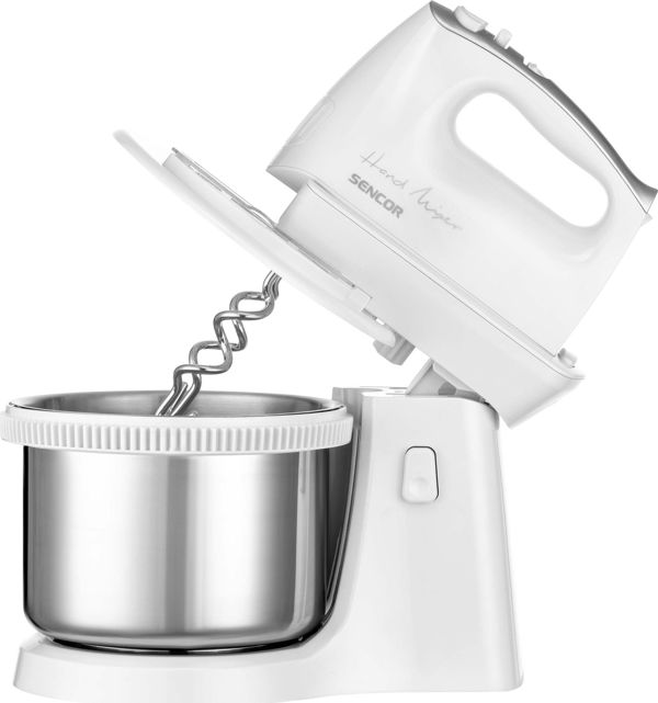 Sencor SHM 6206SS Μίξερ Χειρός με Περιστρεφόμενο Μπολ, 5 Ταχύτητες & Turbo, 300W