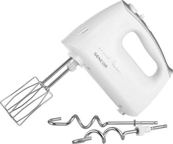 Sencor SHM 6206SS Μίξερ Χειρός με Περιστρεφόμενο Μπολ, 5 Ταχύτητες & Turbo, 300W
