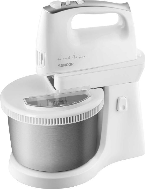 Sencor SHM 6206SS Μίξερ Χειρός με Περιστρεφόμενο Μπολ, 5 Ταχύτητες & Turbo, 300W