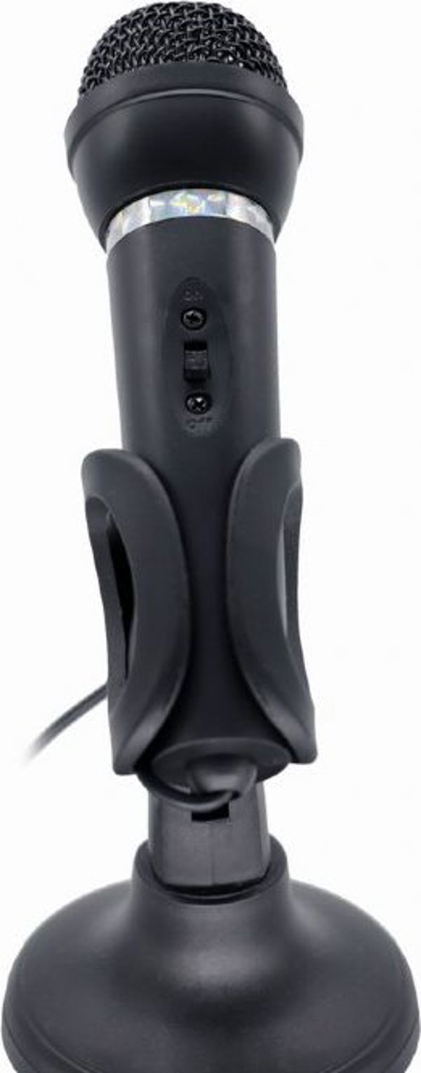Gembird MIC-D-04 Επιτραπέζιο Μικρόφωνο Υπολογιστή με Τρίποδο 3.5mm, Μαύρο