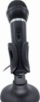 Gembird MIC-D-04 Επιτραπέζιο Μικρόφωνο Υπολογιστή με Τρίποδο 3.5mm, Μαύρο