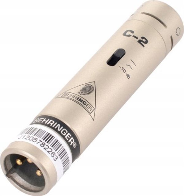Behringer C-2 Στερεοφωνικό Σετ Μικρόφωνα Πυκνωτικά για Όργανα και Σκηνή (2 Τεμάχια)
