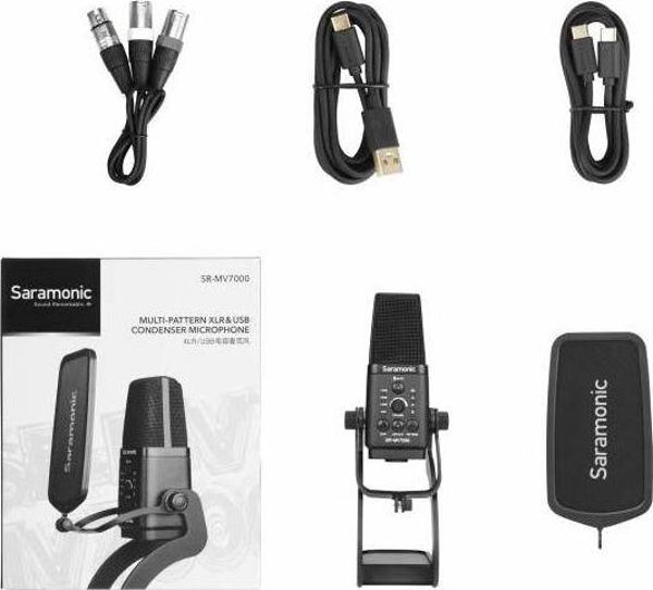 Saramonic SR-MV7000 Πυκνωτικό Μικρόφωνο USB/XLR για Podcast, Streaming και Επαγγελματική Ηχογράφηση